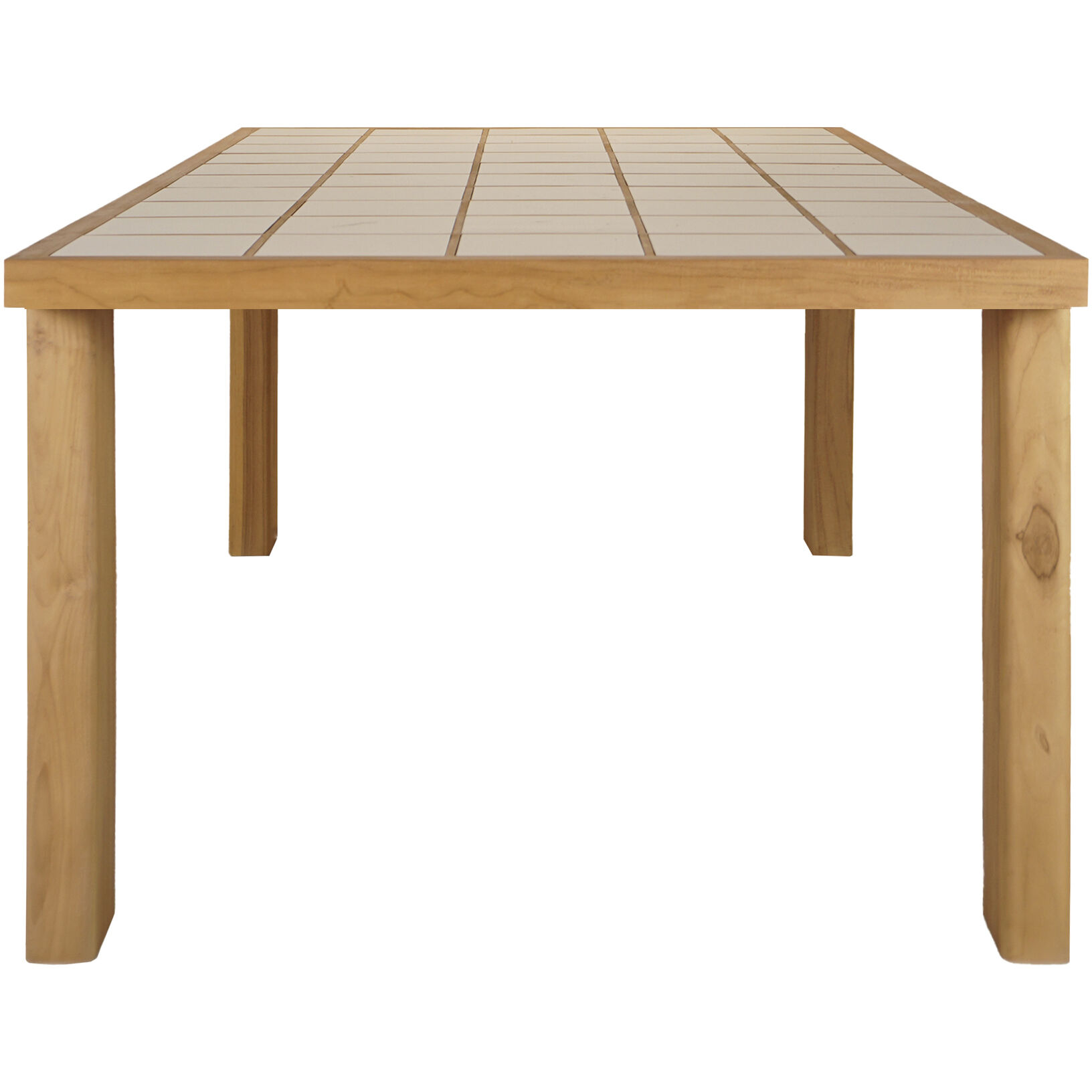 Marina 81.81 X 42.05 inch Natural Outdoor Dining Table